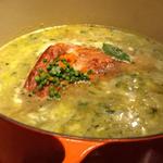 Split pea soup with fresh smoked hocks
